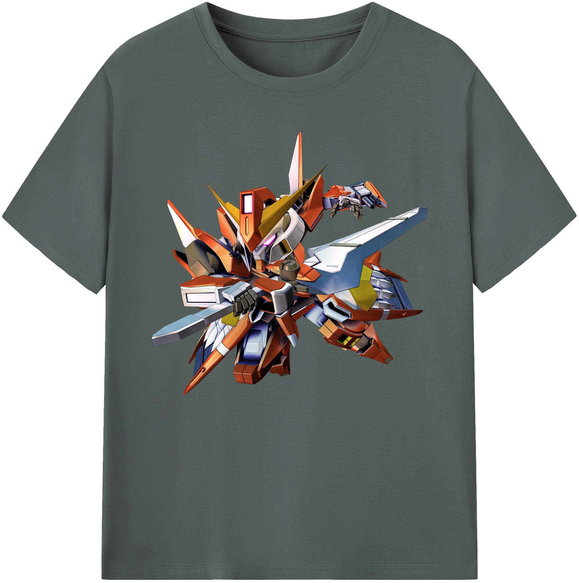 （画像用） 機動戦士ガンダム Mobile Suit Gundam 綿100％ メンズ半袖Tシャツ｜肌触りやわらか＆通気性